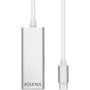Aisens Conversor USB-C a Ethernet Gigabit 10/100/1000 Mbps A109-0341 Plata